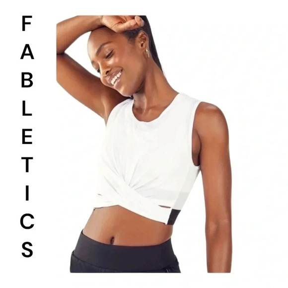 Fabletics‎ Crossover Workout Crop Top - Picture 1 of 12